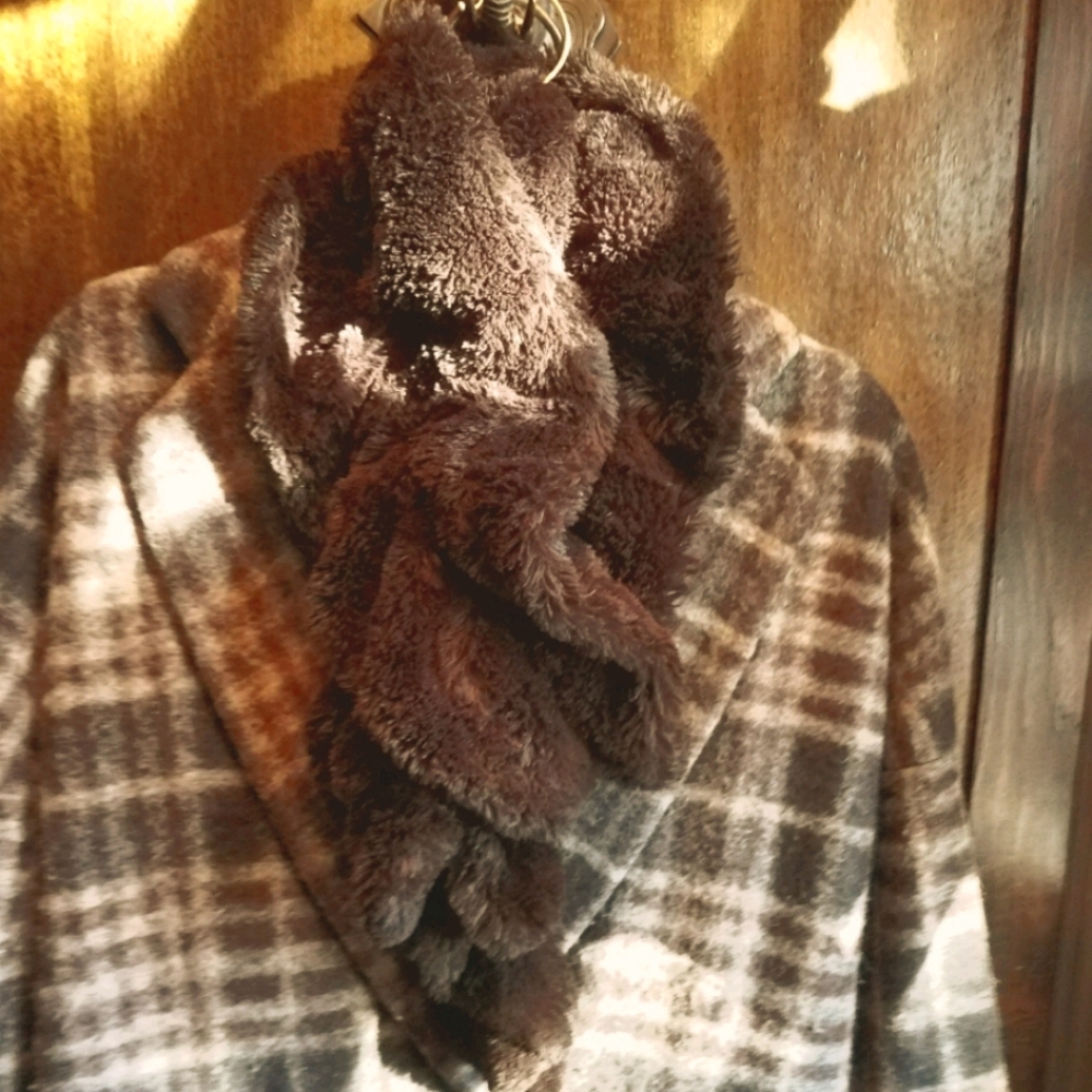 Faux Shearling Wrap Forever Scarf